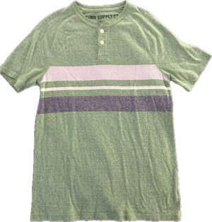 Massimo Supply Co Men's Multicolor 1/4 Button Shirt Size S  - NEW